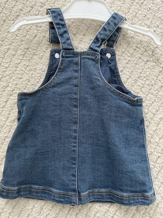 Дънкова рокля за бебе 0-4м Okaidi