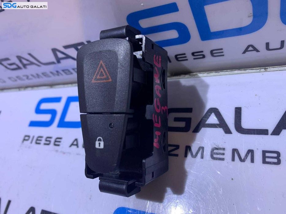 Buton Butoane Releu Avarii Blocare Deblocare Usa Usi Portiera Portiere Renault Scenic 3 2009 - 2016 Cod 252100502RA 252100502