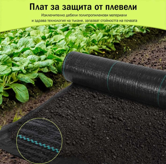 Зебло против плевели, мулчираща тъкан