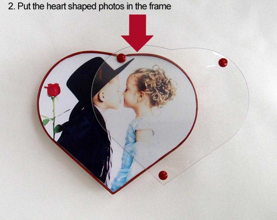 Rama foto veioza inima LED plutitoare levitanta ce leviteaza +CADOU!