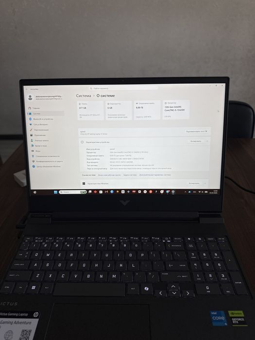 Hp Victus RTX 3050 6gb sotiladi