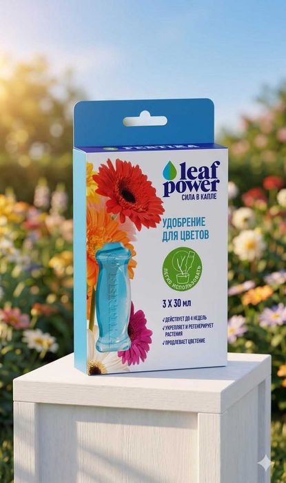 Удобрение Leaf Power для цветущих растений, 3×30 мл
