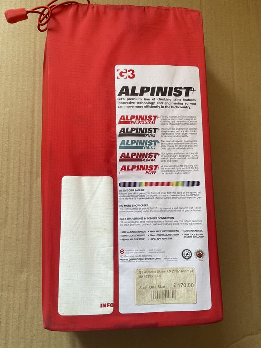 Piei foca foci ski tura G3 Alpinist+ Grip 130 150-166 noi dynafit