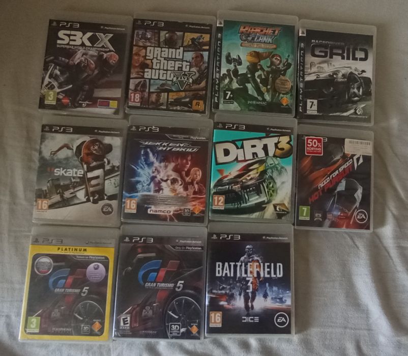 Диски с играми для PS3 из Европы (GTA 5, Tekken 6, Skate 3 и др.)