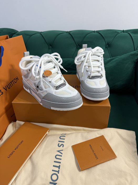 Adidasi Louis Vuitton piele naturala 100% Full Box colectie noua