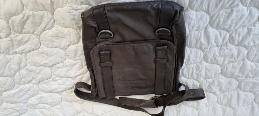 Geanta piele maro pt acte, laptop model barbati