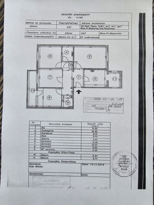 Vand apartament 4 camere