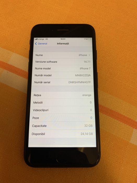 Iphone 7.memorie 32gb. Impecabil. CA NOU