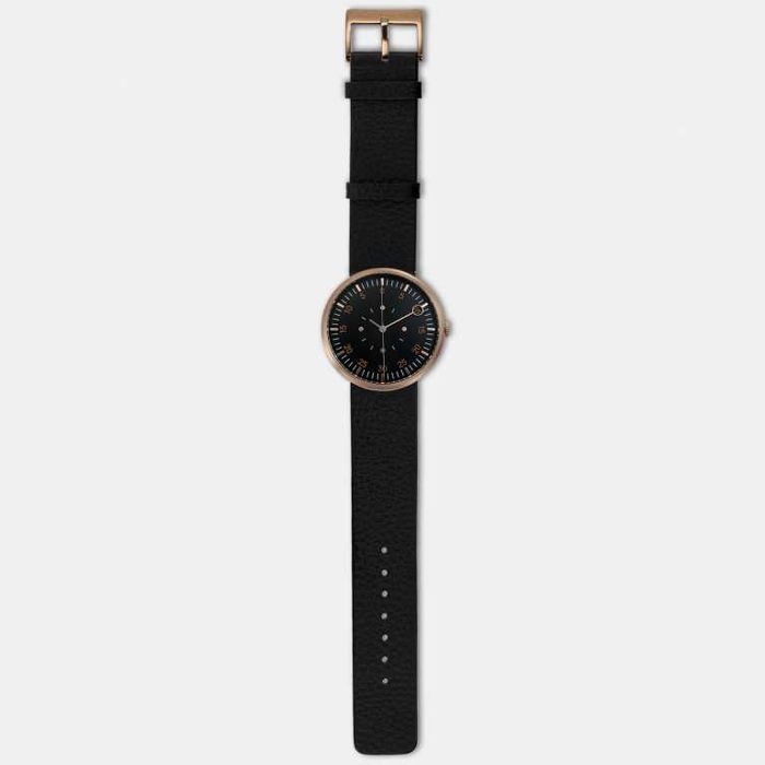 Ceas barbatesc Optimef Fărăzece [COPPER] black leather