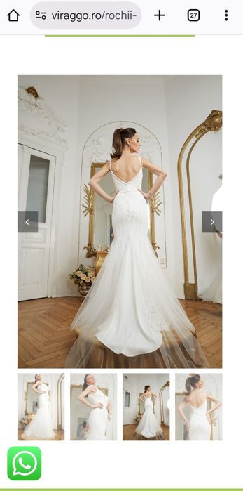 Rochie Virrago sirenă făcută la comandă