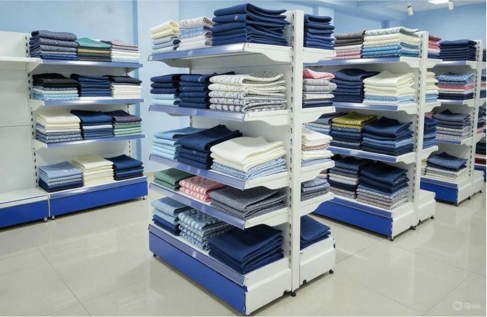 Металлический стеллаж для магазина, железная полка