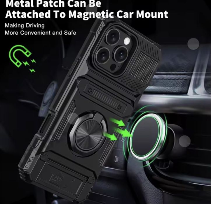 Iphone 14 pro max - кейс удароустойчив , с магнит , ринг + слот