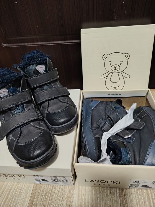 Топли детски боти естествена кожа