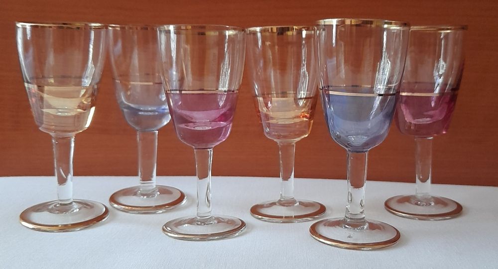 Set 2x6 pahare  cocktail cu sticla decantor