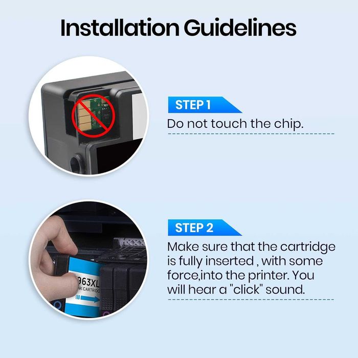 Мастилени касети Gureef 963XL за HP Officejet Pro 9010, 4 броя