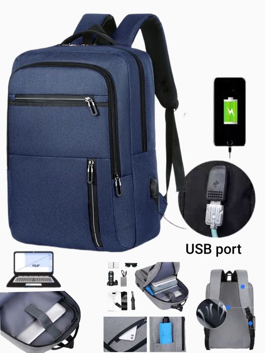 Сумка - рюкзак для ноутбука USB port. Sumka - Ryukzak Noutbuk uchun.