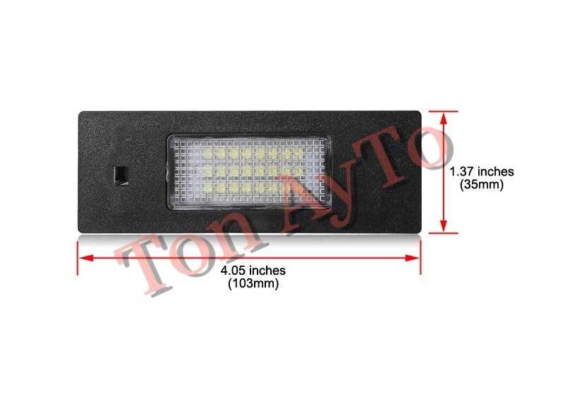 LED Лед Плафони За Регистрационен Номер БМВ Е81 Е87 F20 E63 F06 F12 F13 Z4 E85 / E86 / E89  K48 1600GT BMW / MINI COOPER R55 R60 R61