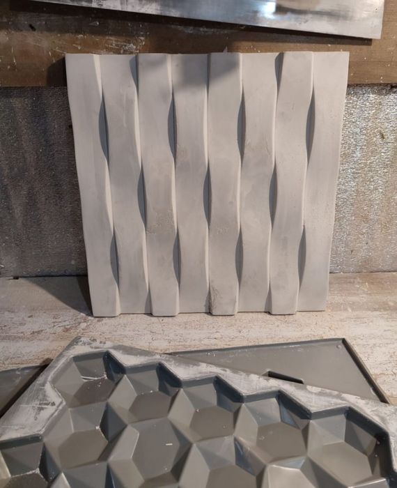 Формы для гипса 3D панели