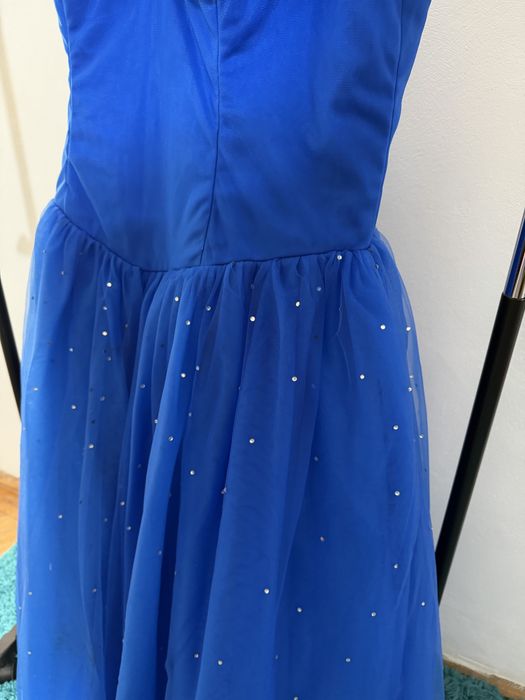 Rochie albastră elegantă cu corset