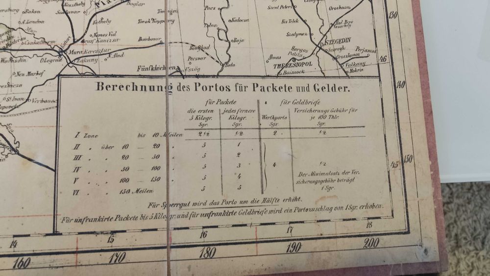 Harta "Eisenbahn-Karte von Deutschland" an 1874 - Germania