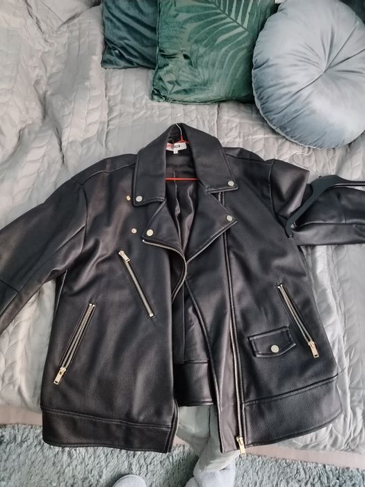 Кожено яке about you хл размер