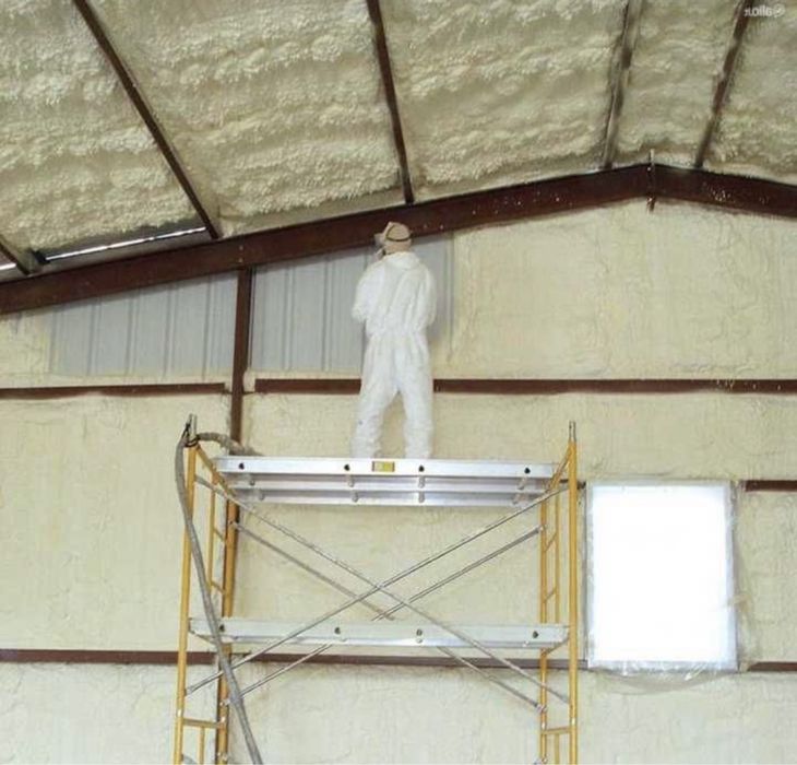 Утепление пеной ППУ