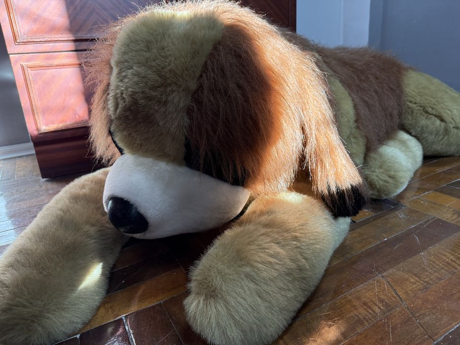 Магкая игрушка собака большая