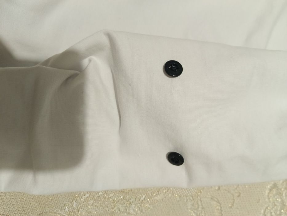 stone island white long sleeve
