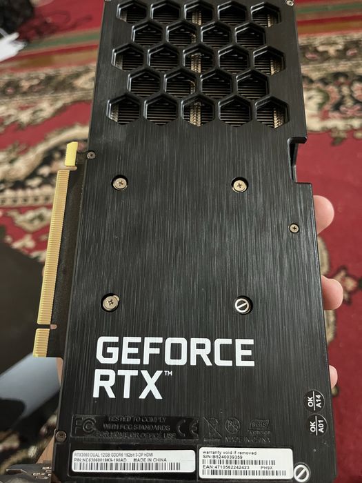 Видеокарта 3060 RTX 12gb