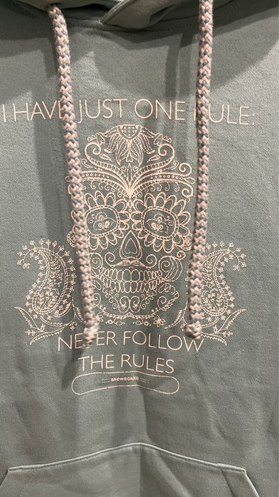 Худи мятный женский