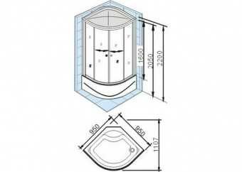 Душевая кабина Apollo TS-49W