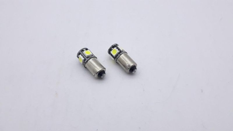 Лед крушки 2бр. за габарит BA9S T4W 5LED 12V 5050 SMD- А 3016