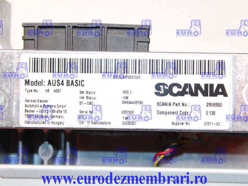 element bord unitate multimedia aus scania super 2906950, 2819280