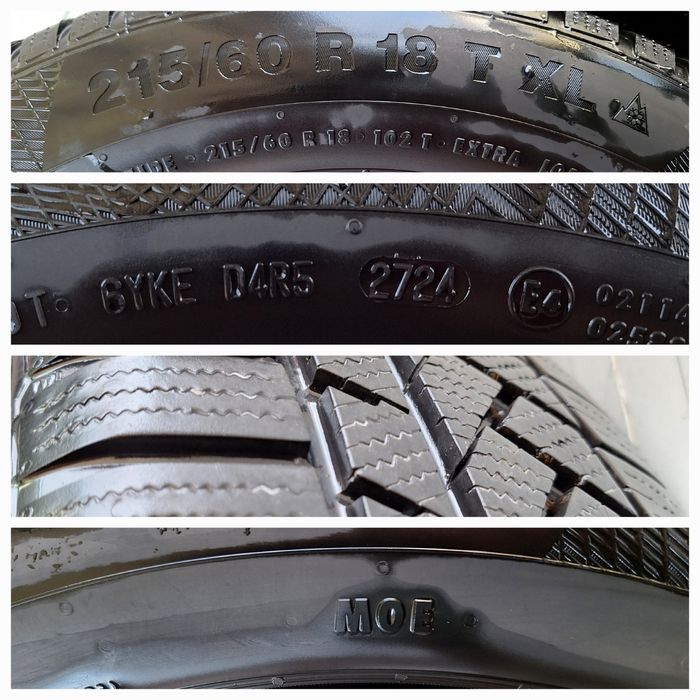 Roti(jante+anvelope+senzori) ca noi 2024 Mercedes EQA EQB GLA GLB A B 215 60 R18