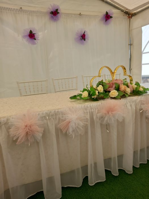 Inchiriere cort - mese, scaune  vesela pentru nunta, botez, cununie,