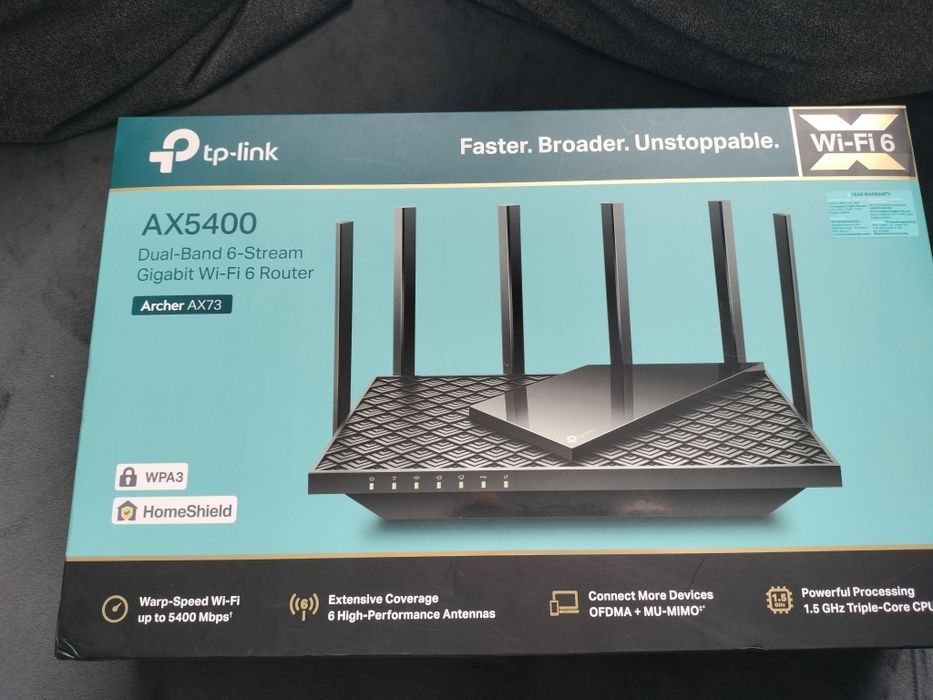 Router wireless TP-Link Archer AX72 Pro, AX5400, Wi-Fi 6, Dual-Band Gi
