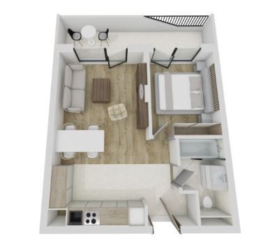 Apartament de 2 camere, 45 mp, zona Eroilor — fotografia 1
