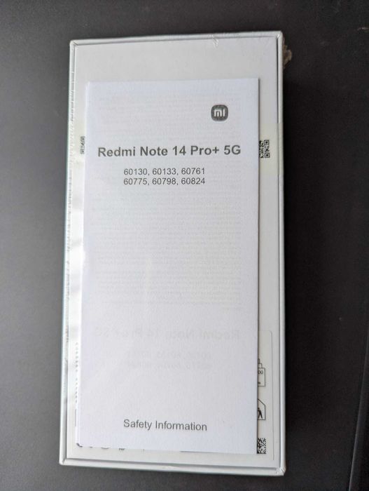 Xiaomi Redmi Note 14+ 5g 512GB 12GB RAM Midnight Black