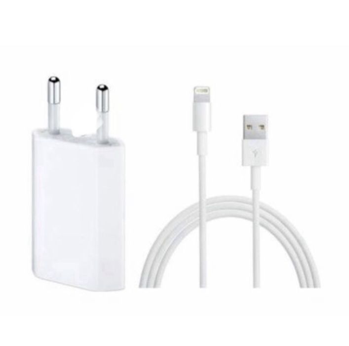 Incarcator + Cablu + Casti Noi Sigilate Compatibile Iphone