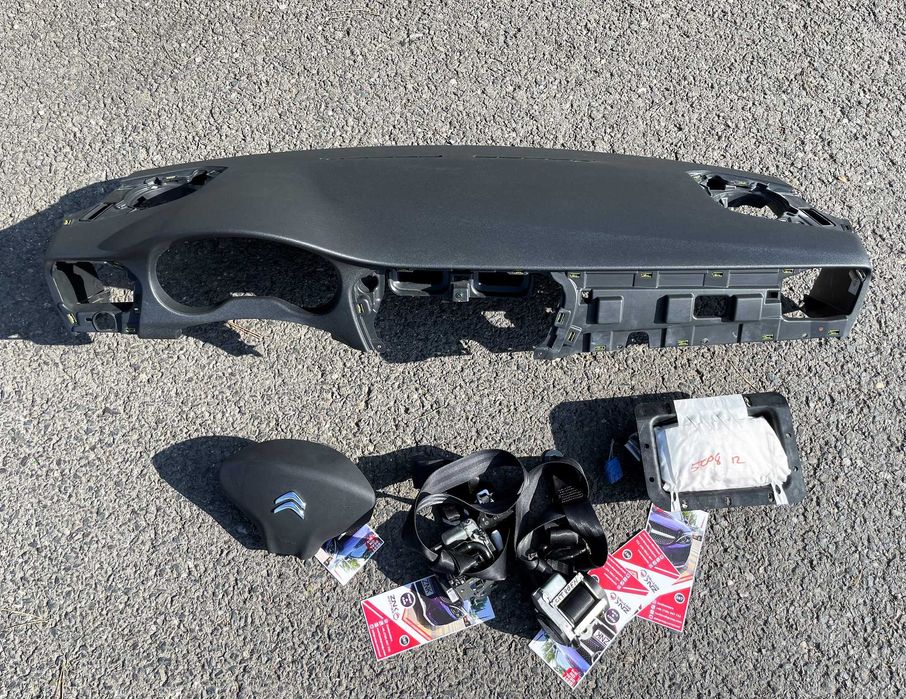 Citroen c-elysee kit airbag volan pasager plansa de bord set centuri