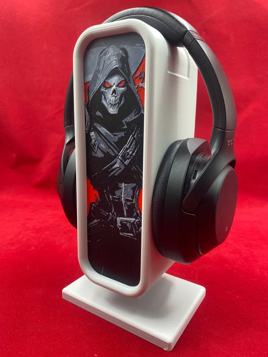 SUPORT CASTI LUMINA RGB – personalizat cu teme gaming, muzică, xbox,