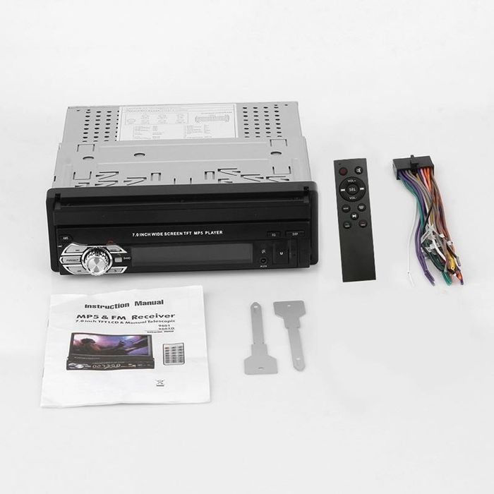 Мултимедия 1 din за кола автомобил радио blutooth usb Вадещ дисплей cd