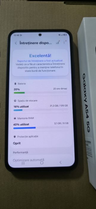 Samsung Galaxy A54 5G  128gb 8gb ram ca nou!!