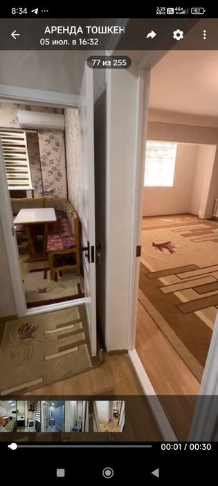 Arenda kvartira Chilonzor-17 oylaga evroremont