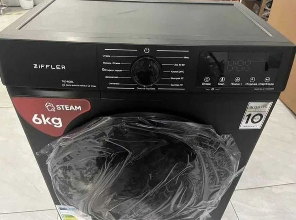Kir yuvish mashinasi ziffler 6 kg invertor
