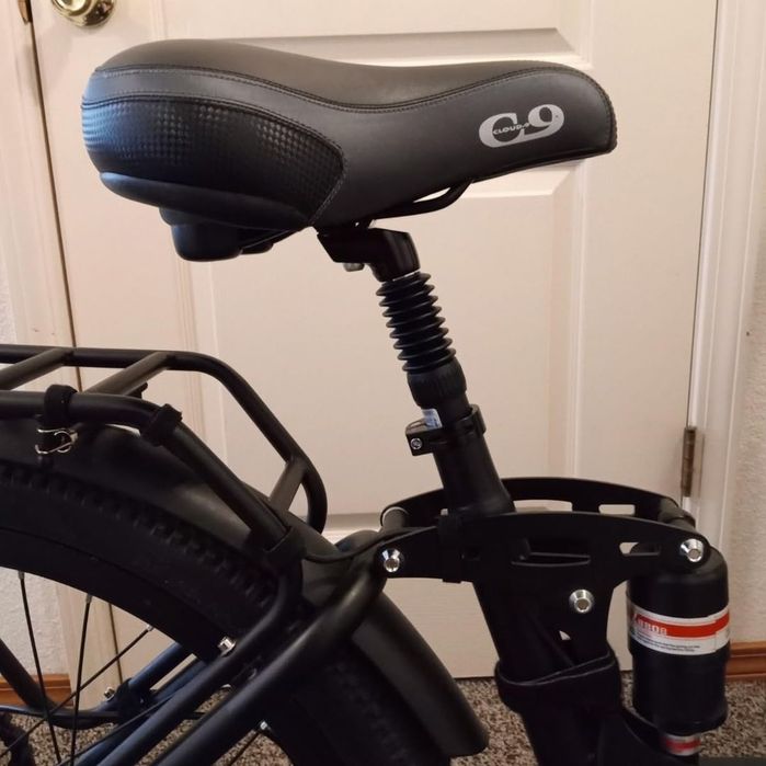 Tijă de șa cu suspensie reglabilă pentru bicicletă MTB / E-bike / City - 27,2mm