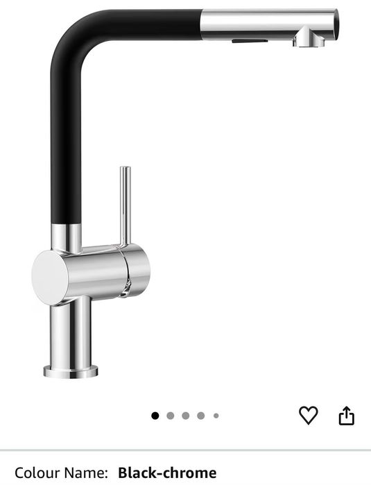 Нов CECIPA кухненски смесител Black-Chrome | 360° | Изтеглящ душ
