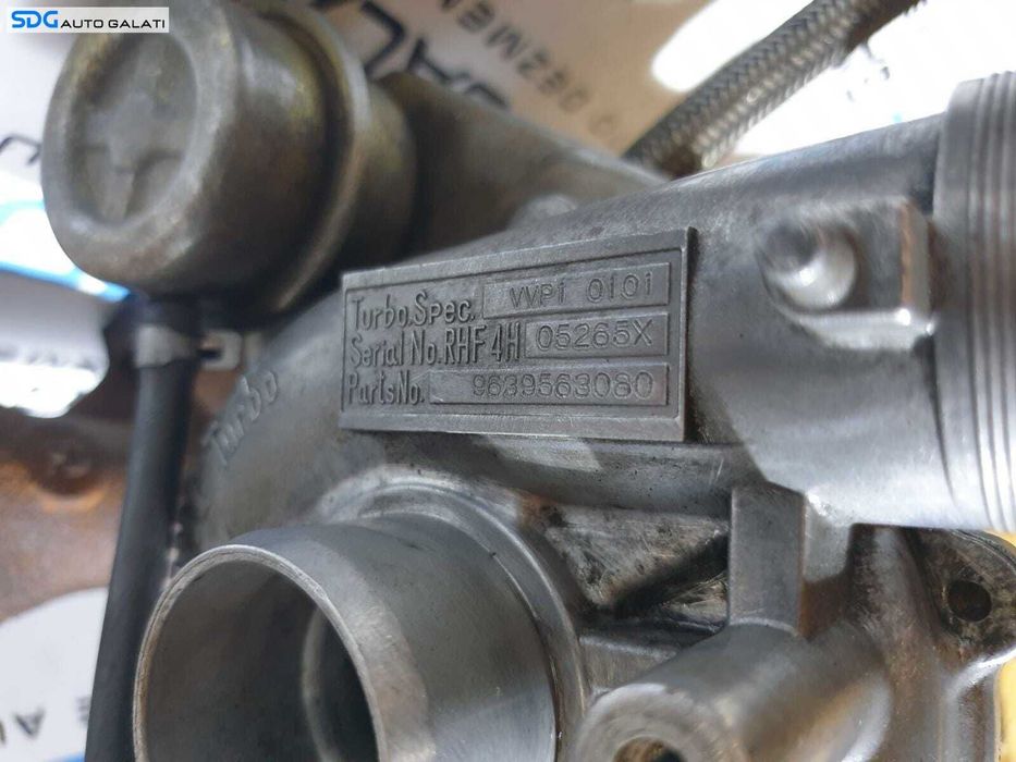 Turbo Turbina Turbosuflanta cu Galerie Evacuare Citroen C5 1 2.0 HDI 2001 - 2004 Cod 9639563080 [B3807]