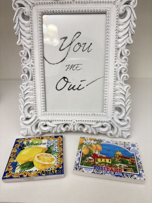 Set magneți de frigider/Positano/Amalfi/Coasta Amalfi/Italia, lămâi