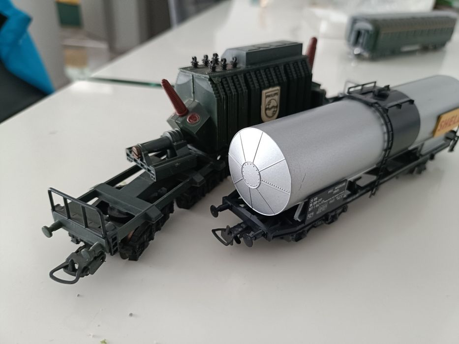 Macheta vagoane călătorii Cisternă trenuleț electric